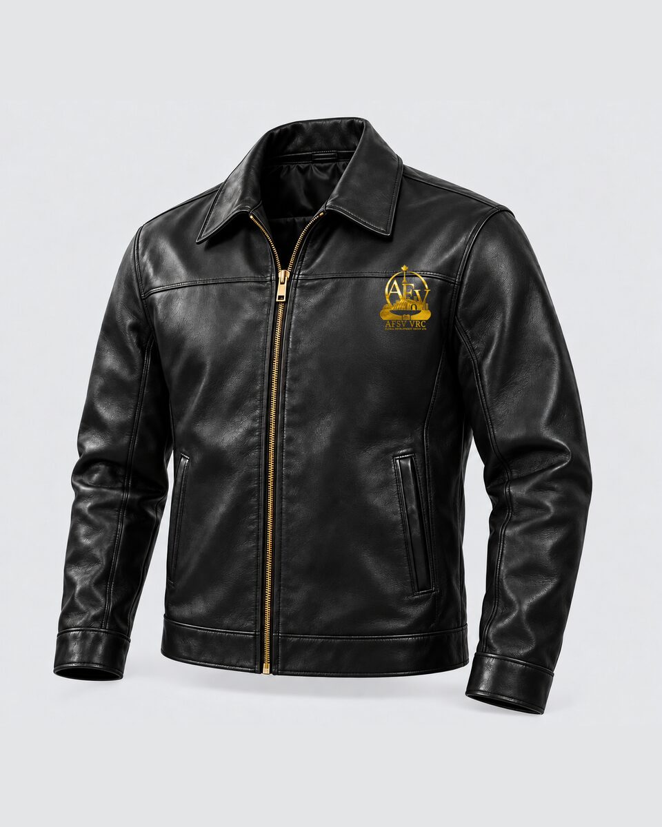 Executive Leather Jacket in black — concept image