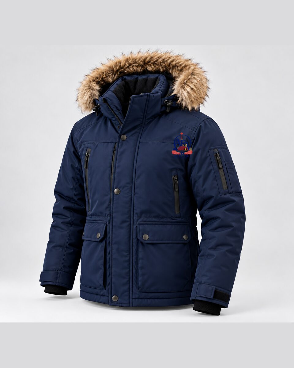 Parka in navy — concept image