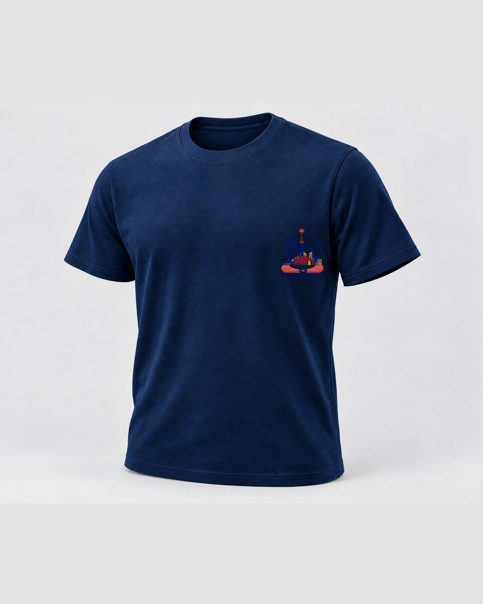 Tee in navy — concept image